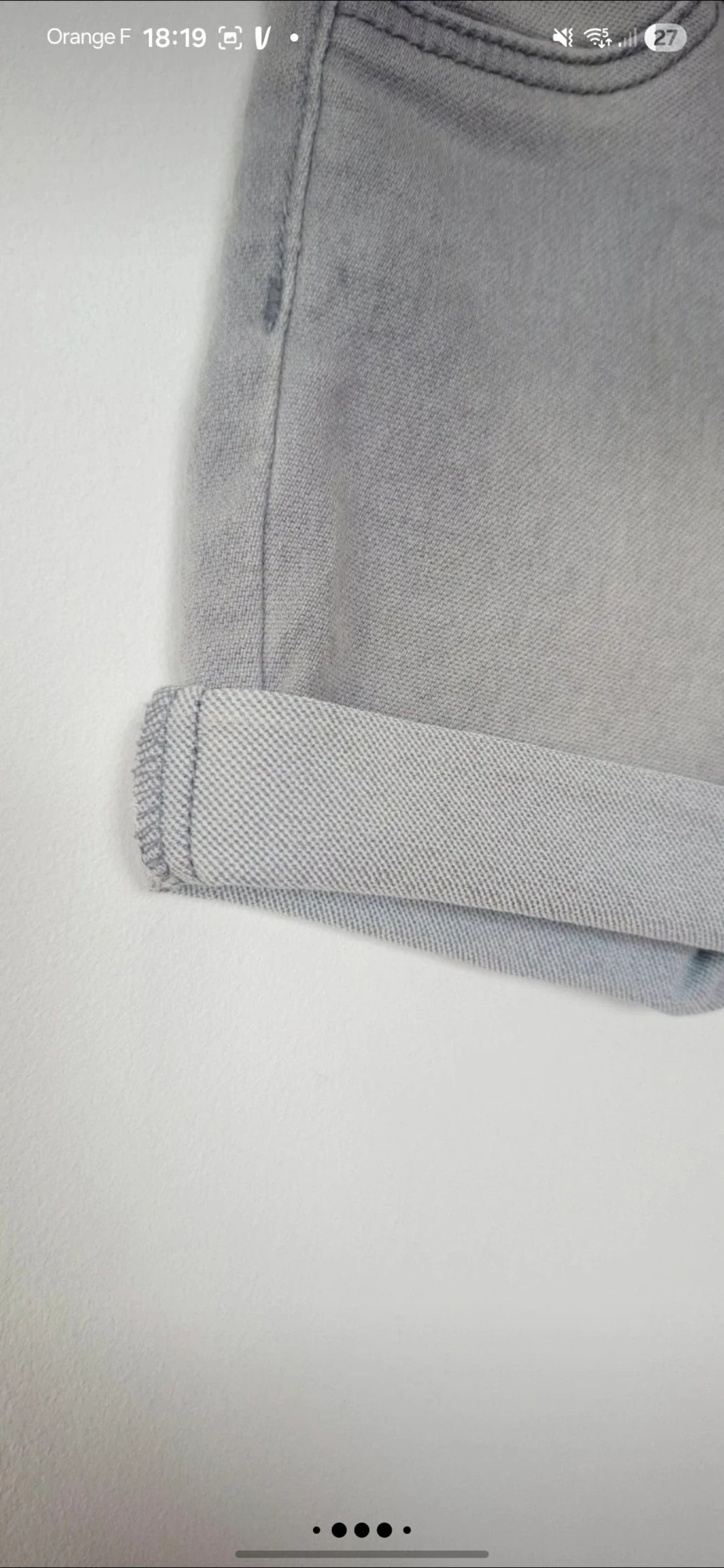 ❤️ Cute grey denim shorts – size 98 cm 3 years – – photo 4